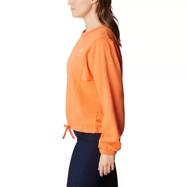imageColumbia Womens Trek Seasonal Ft CrewSunset OrangePeach Csc Stacked Logo