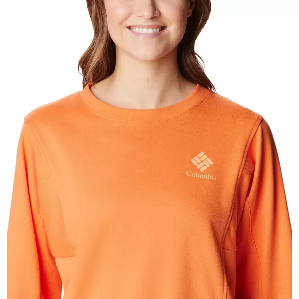 imageColumbia Womens Trek Seasonal Ft CrewSunset OrangePeach Csc Stacked Logo