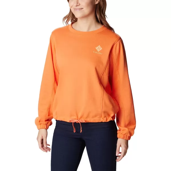 imageColumbia Womens Trek Seasonal Ft CrewSunset OrangePeach Csc Stacked Logo