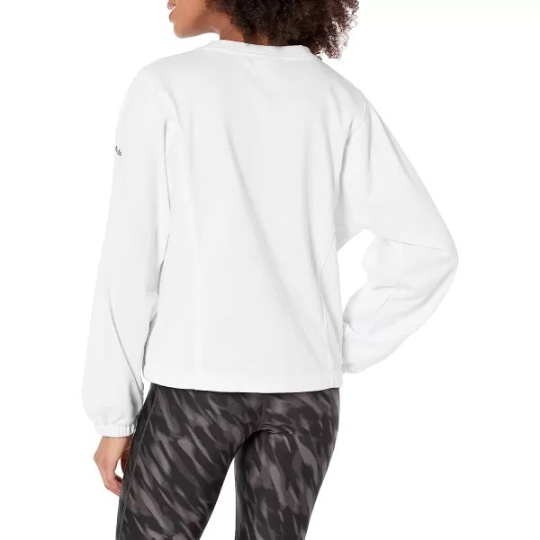 imageColumbia Womens Trek Seasonal Ft CrewWhiteBlack Csc Stacked Logo