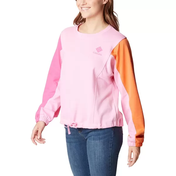 imageColumbia Womens Trek Seasonal Ft CrewWild RoseWld Grnm Csc Stacked Logo