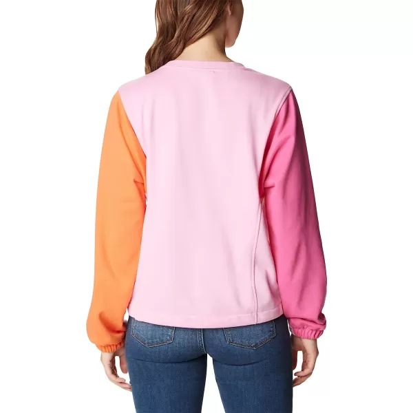 imageColumbia Womens Trek Seasonal Ft CrewWild RoseWld Grnm Csc Stacked Logo