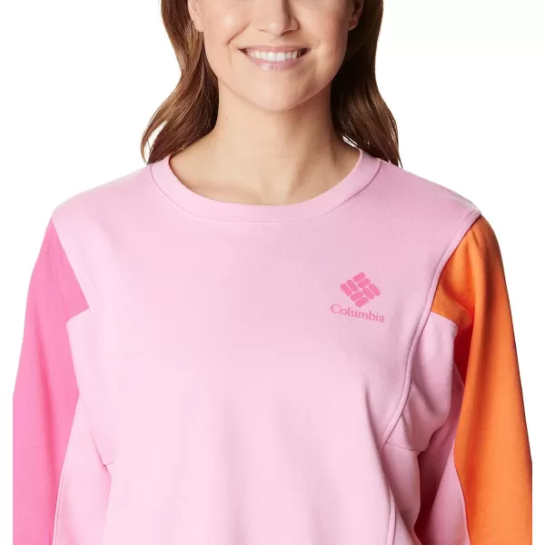 imageColumbia Womens Trek Seasonal Ft CrewWild RoseWld Grnm Csc Stacked Logo