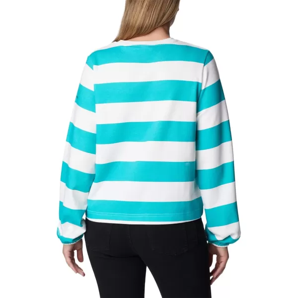 imageColumbia Womens Trek Seasonal Ft Graphic CrewBright AquaRugby Stripe