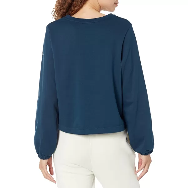 imageColumbia Womens Trek Seasonal Ft Graphic CrewColumbia NavyEstablished Wave