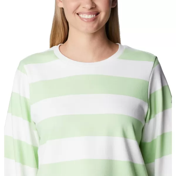imageColumbia Womens Trek Seasonal Ft Graphic CrewKey WestRugby Stripe