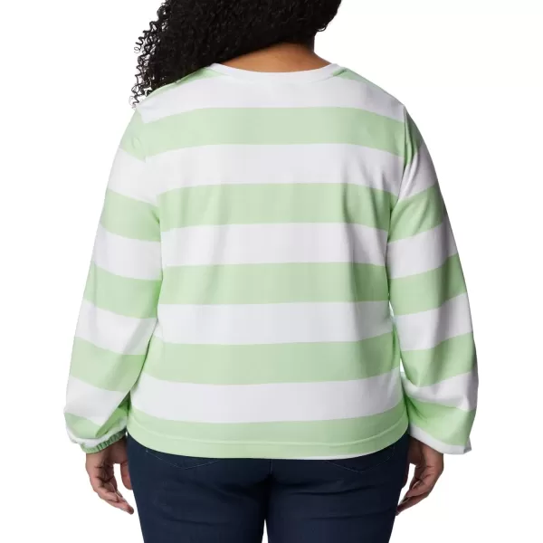 imageColumbia Womens Trek Seasonal Ft Graphic CrewKey WestRugby Stripe