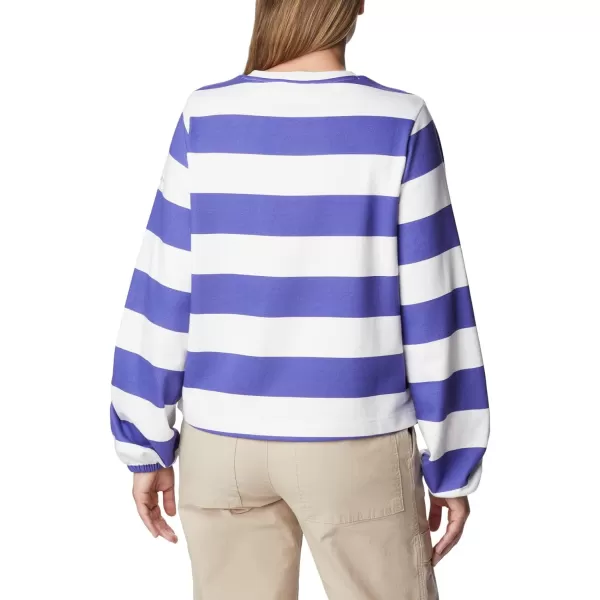 imageColumbia Womens Trek Seasonal Ft Graphic CrewPurple LotusRugby Stripe