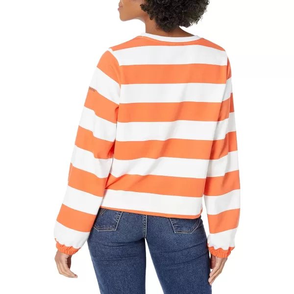 imageColumbia Womens Trek Seasonal Ft Graphic CrewSunset OrangeRugby Stripe