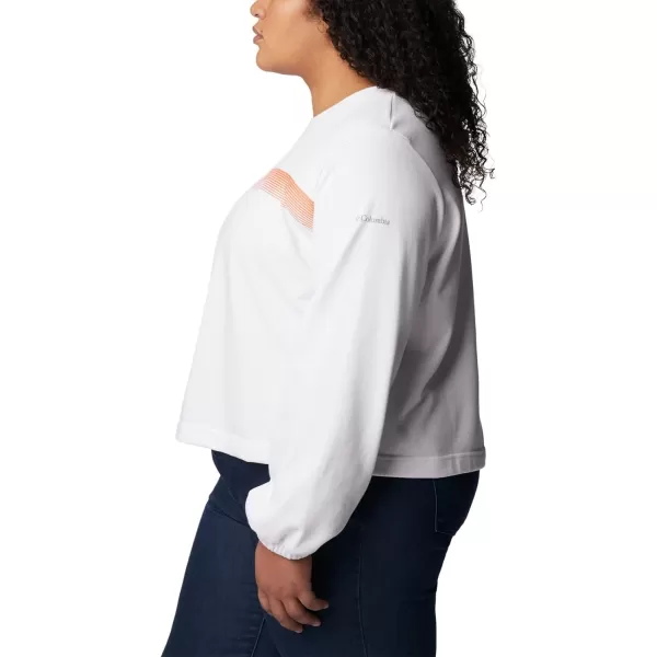 imageColumbia Womens Trek Seasonal Ft Graphic CrewWhiteInverted Band Graphic