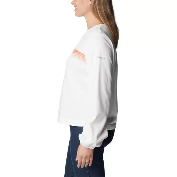 imageColumbia Womens Trek Seasonal Ft Graphic CrewWhiteInverted Band Graphic