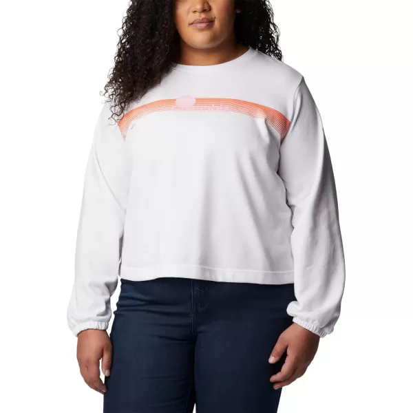 imageColumbia Womens Trek Seasonal Ft Graphic CrewWhiteInverted Band Graphic
