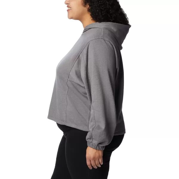 imageColumbia Womens Trek Seasonal Ft Hoodie City Grey HeatherBlack Logo LargeColumbia Womens Trek Seasonal Ft Hoodie City Grey HeatherBlack Logo Large
