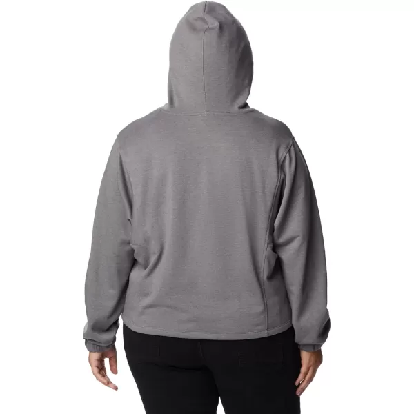 imageColumbia Womens Trek Seasonal Ft Hoodie City Grey HeatherBlack Logo LargeColumbia Womens Trek Seasonal Ft Hoodie City Grey HeatherBlack Logo Large