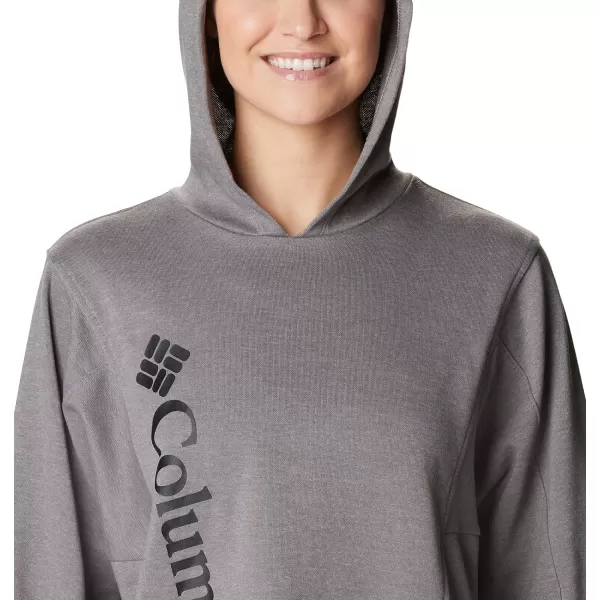 imageColumbia Womens Trek Seasonal Ft Hoodie City Grey HeatherBlack Logo LargeColumbia Womens Trek Seasonal Ft Hoodie City Grey HeatherBlack Logo Large