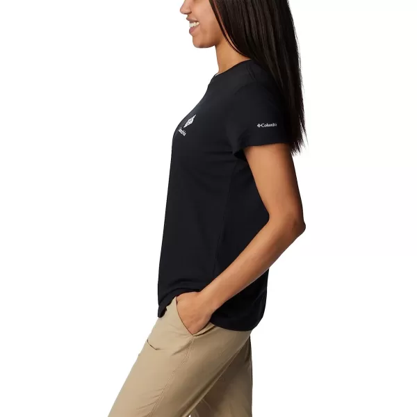 imageColumbia Womens Trek Short Sleeve Graphic TeeBlackCsc Stacked Mini Graphic