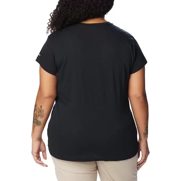 imageColumbia Womens Trek Short Sleeve Graphic TeeBlackCsc Stacked Mini Graphic