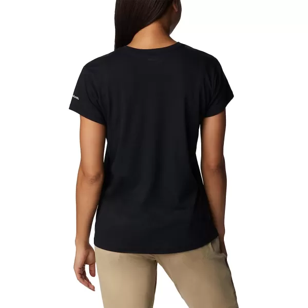 imageColumbia Womens Trek Short Sleeve Graphic TeeBlackCsc Stacked Mini Graphic
