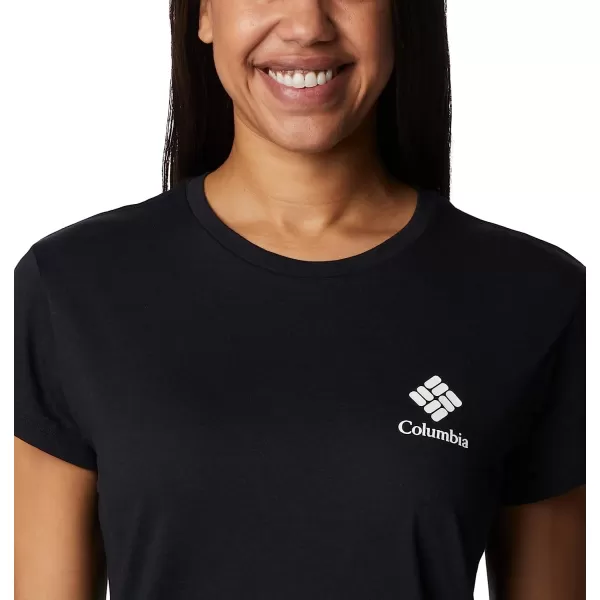 imageColumbia Womens Trek Short Sleeve Graphic TeeBlackCsc Stacked Mini Graphic