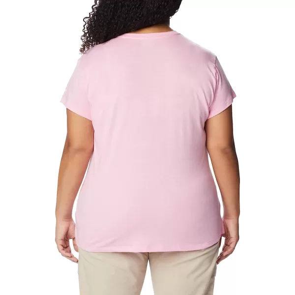imageColumbia Womens Trek Short Sleeve Graphic TeeWild RoseCsc Stacked Mini Graphic