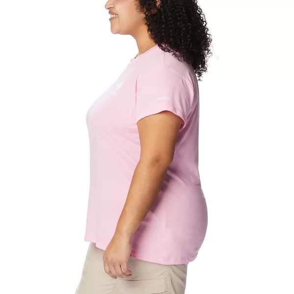 imageColumbia Womens Trek Short Sleeve Graphic TeeWild RoseCsc Stacked Mini Graphic