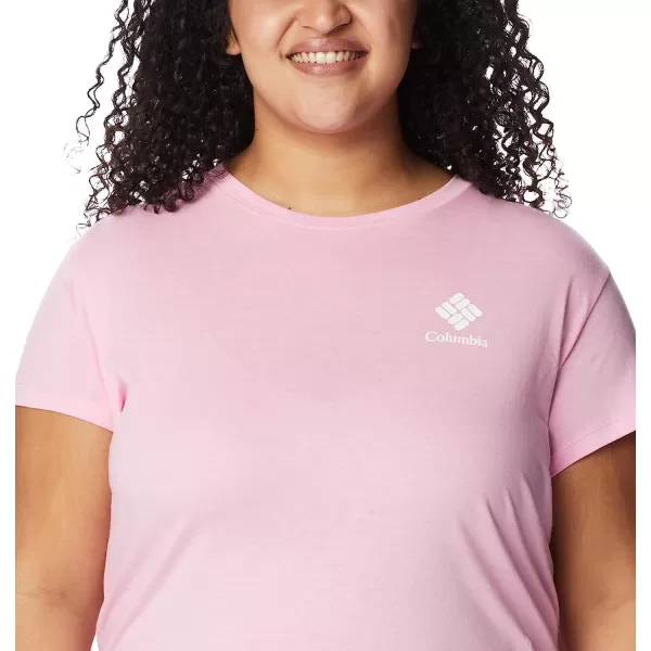 imageColumbia Womens Trek Short Sleeve Graphic TeeWild RoseCsc Stacked Mini Graphic