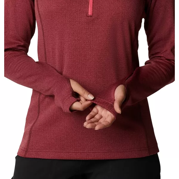 imageColumbia Womens W Park View Grid Fleece 12 ZipBright Geranium Heather