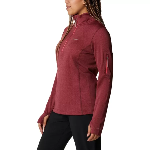 imageColumbia Womens W Park View Grid Fleece 12 ZipBright Geranium Heather