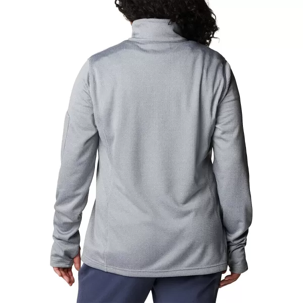imageColumbia Womens W Park View Grid Fleece 12 ZipCirrus GreyHeather