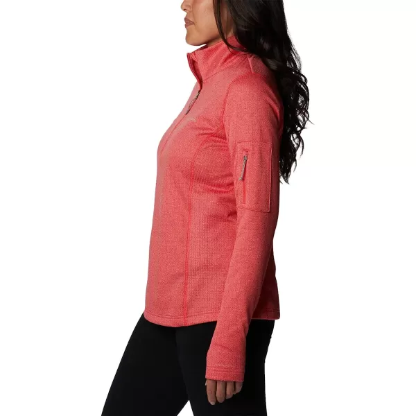 imageColumbia Womens W Park View Grid Fleece 12 ZipRed Hibiscus Heather
