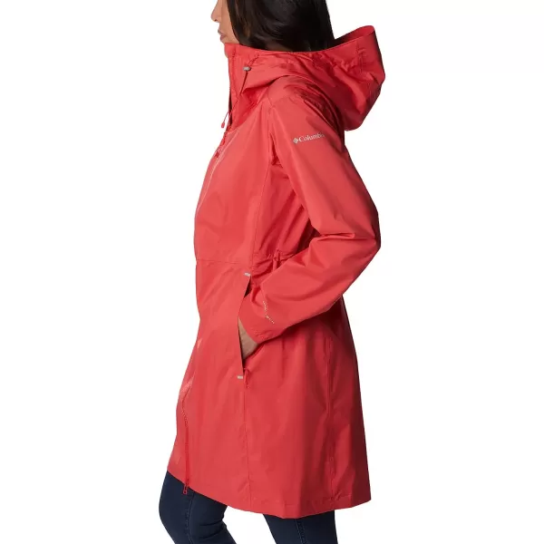 imageColumbia Womens Weekend Adventure Long ShellRed Hibiscus