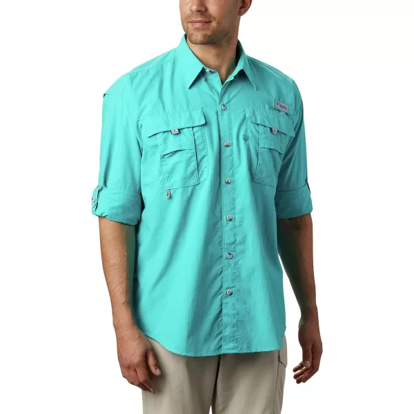 imageColumbia mens Bahama Ii Long Sleeve ShirtBright Aqua