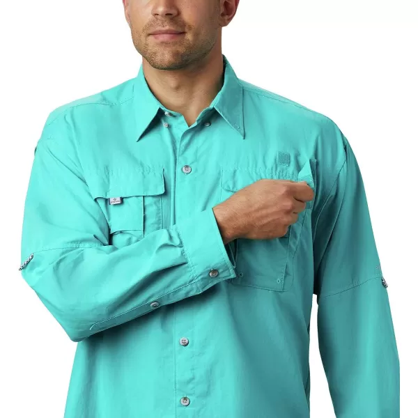 imageColumbia mens Bahama Ii Long Sleeve ShirtBright Aqua