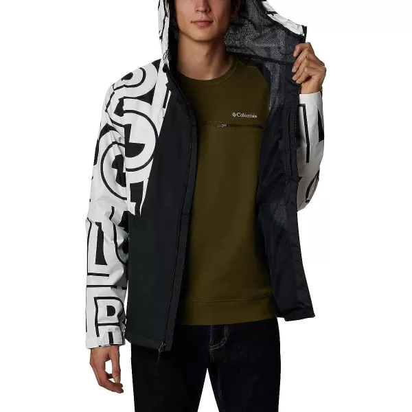 imageColumbia mens Inner Limits II JacketBlackWhite Typo