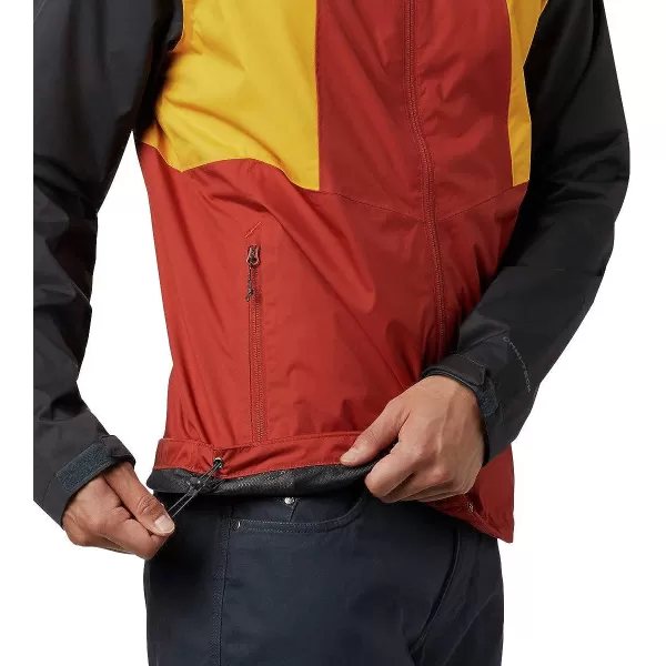 imageColumbia mens Inner Limits II JacketCarnelian RedBright GoldShark