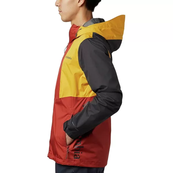 imageColumbia mens Inner Limits II JacketCarnelian RedBright GoldShark