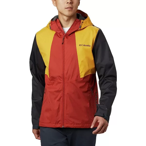 imageColumbia mens Inner Limits II JacketCarnelian RedBright GoldShark