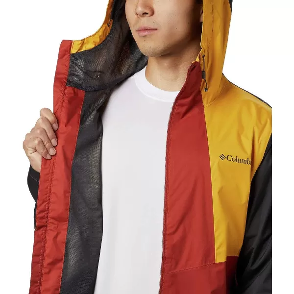 imageColumbia mens Inner Limits II JacketCarnelian RedBright GoldShark