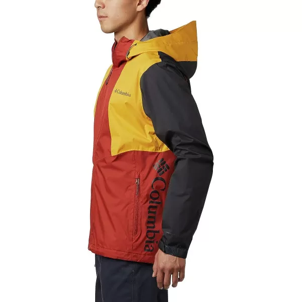 imageColumbia mens Inner Limits II JacketCarnelian RedBright GoldShark