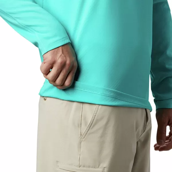 imageColumbia mens Pfg Zero Rules Long Sleeve ShirtBright Aqua