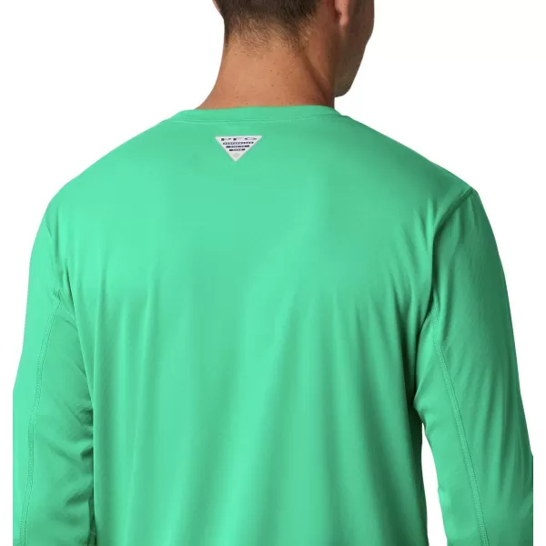 imageColumbia mens Pfg Zero Rules Long Sleeve ShirtDark Lime