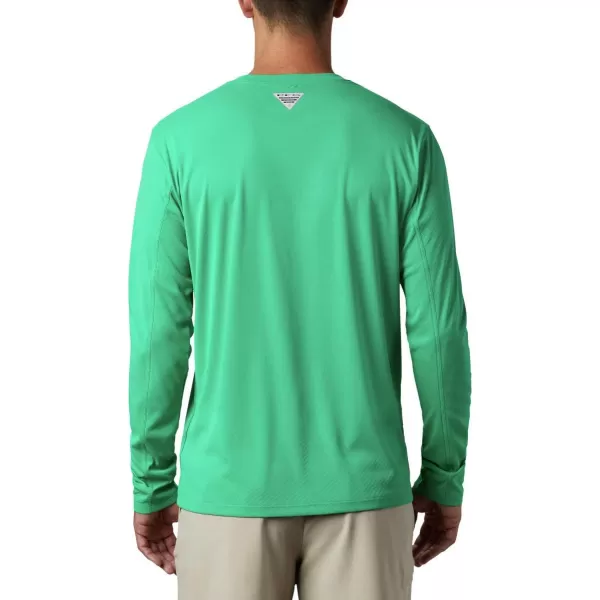 imageColumbia mens Pfg Zero Rules Long Sleeve ShirtDark Lime