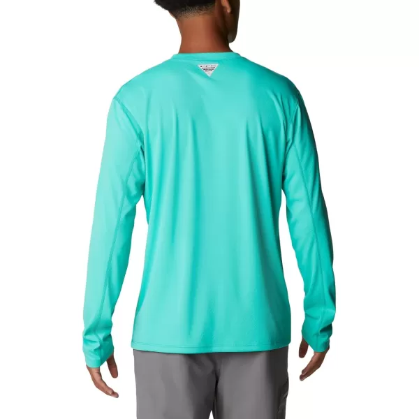 imageColumbia mens Pfg Zero Rules Long Sleeve ShirtElectric Turquoise