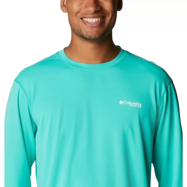 imageColumbia mens Pfg Zero Rules Long Sleeve ShirtElectric Turquoise