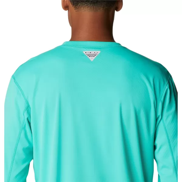 imageColumbia mens Pfg Zero Rules Long Sleeve ShirtElectric Turquoise
