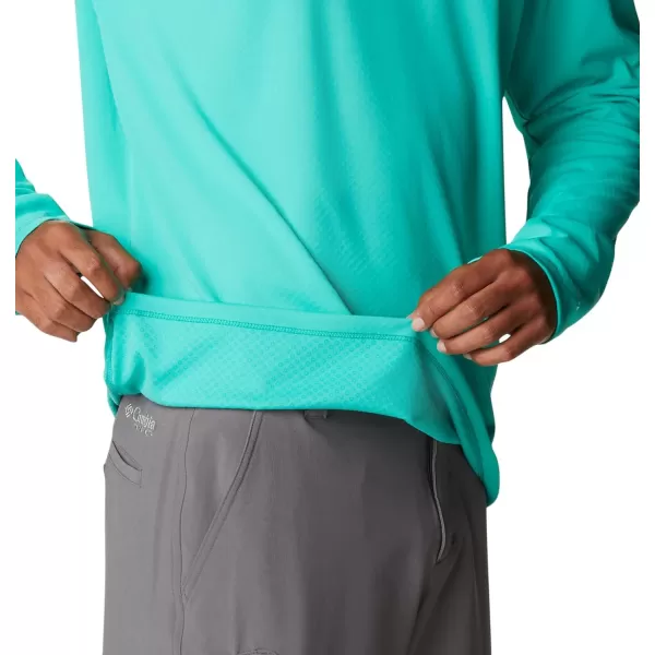 imageColumbia mens Pfg Zero Rules Long Sleeve ShirtElectric Turquoise