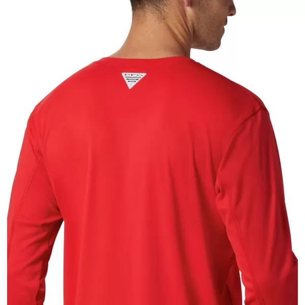 imageColumbia mens Pfg Zero Rules Long Sleeve ShirtRed Spark
