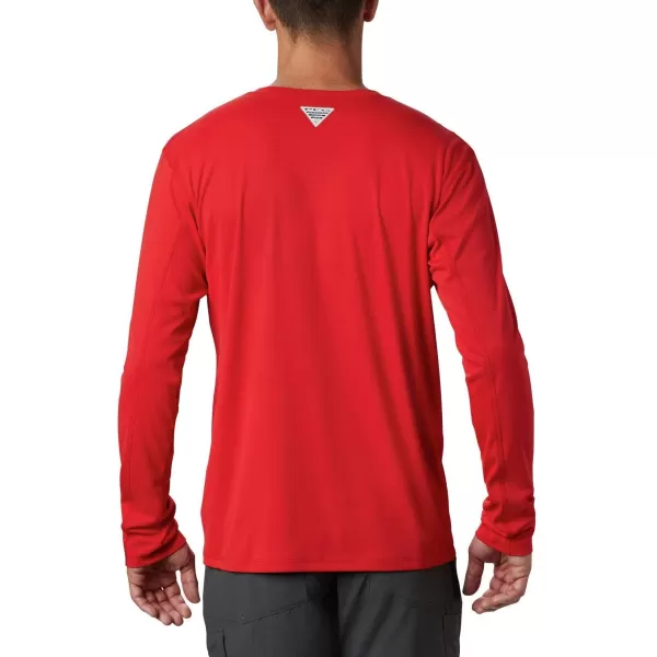 imageColumbia mens Pfg Zero Rules Long Sleeve ShirtRed Spark