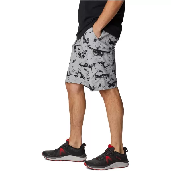 imageColumbia mens Silver Ridge Printed Cargo ShortBlack Dye Frond