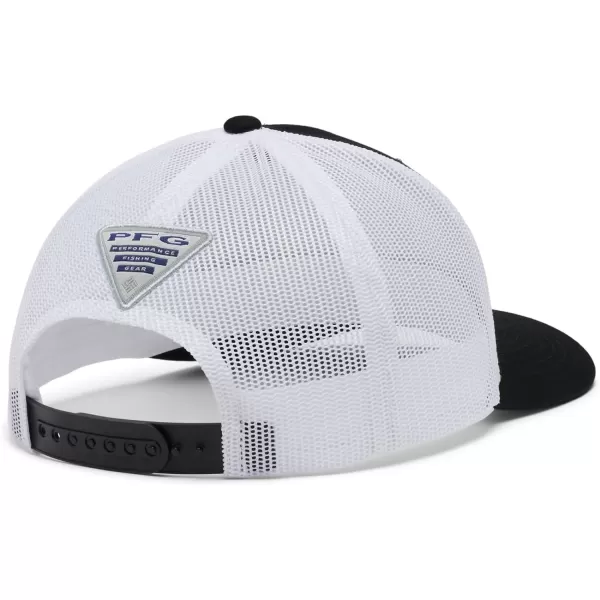imageColumbia unisexadult Pfg Fish Flag Mesh Snap BackBlackAlabama Flag